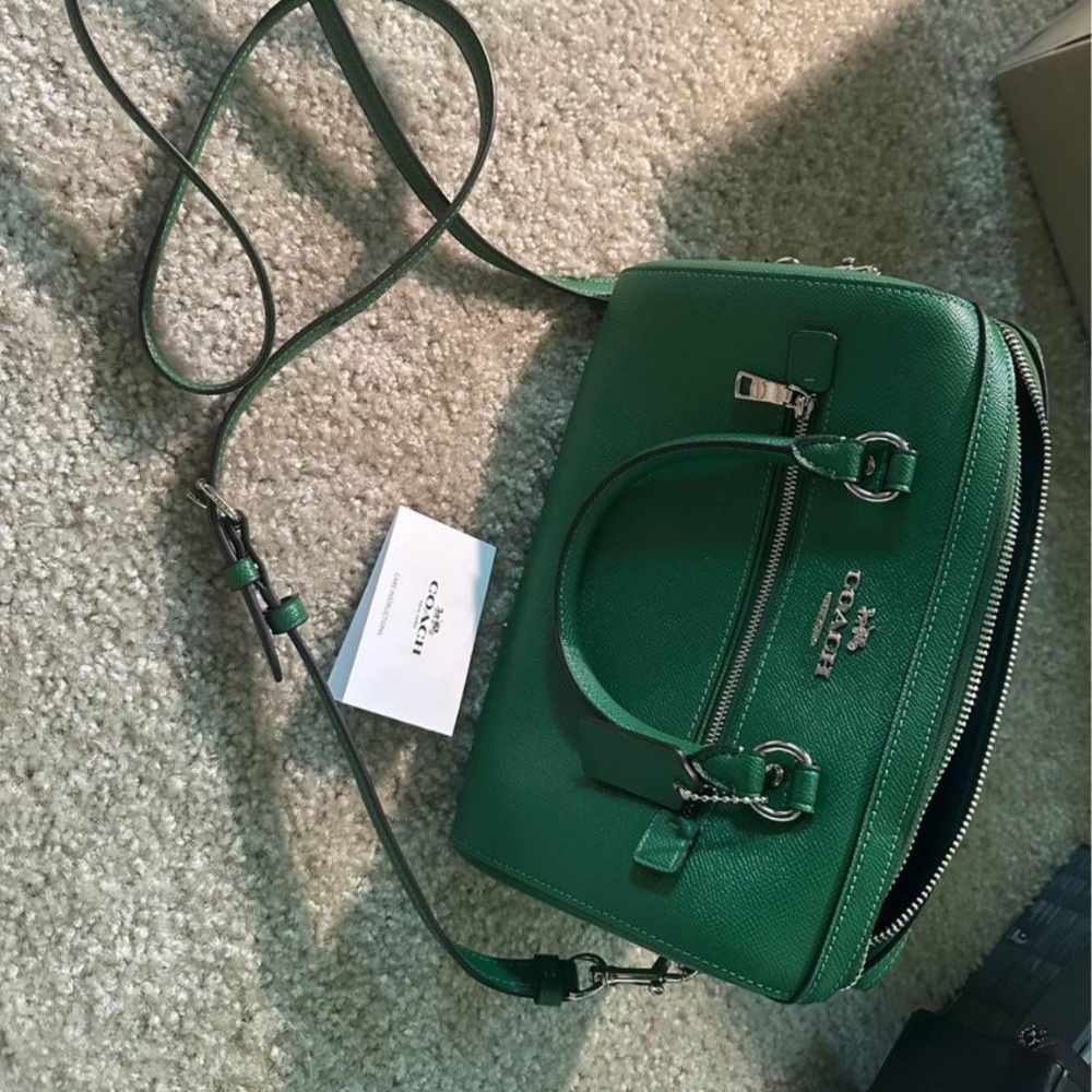 Coach Rowan Satchel Bag Green
